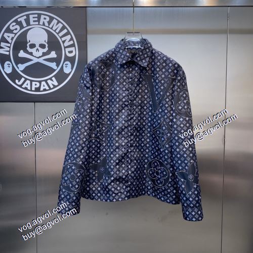 テーラードジャケット 2021秋冬 ルイ ヴィトン LOUIS VUITTON 艶やかなコート 数に限りがある LOUIS VUITTONブランド コピー