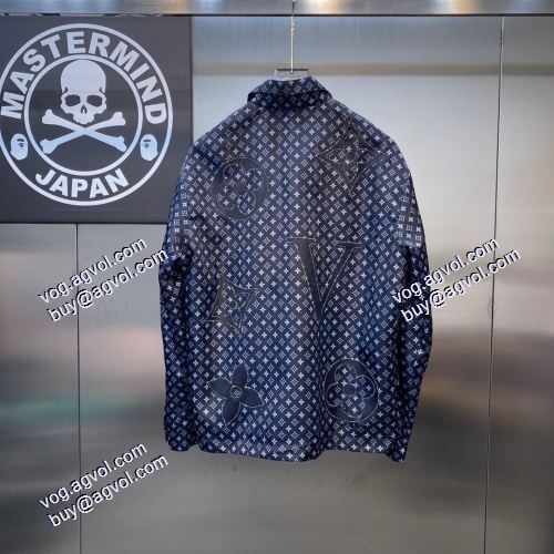 テーラードジャケット 2021秋冬 ルイ ヴィトン LOUIS VUITTON 艶やかなコート 数に限りがある LOUIS VUITTONブランド コピー
