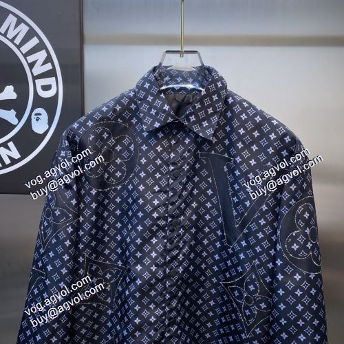テーラードジャケット 2021秋冬 ルイ ヴィトン LOUIS VUITTON 艶やかなコート 数に限りがある LOUIS VUITTONブランド コピー