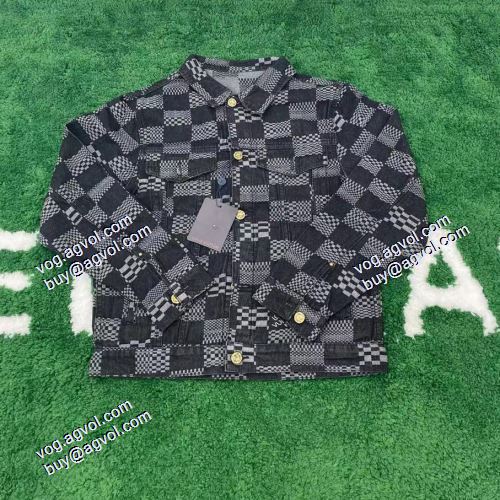 デニムジャケット  2色可選 2021秋冬 ルイ ヴィトン LOUIS VUITTON フェミニンコート 魅力ファッション LOUIS VUITTON偽物ブランド