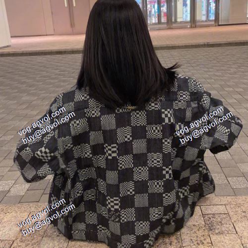 デニムジャケット  2色可選 2021秋冬 ルイ ヴィトン LOUIS VUITTON フェミニンコート 魅力ファッション LOUIS VUITTON偽物ブランド