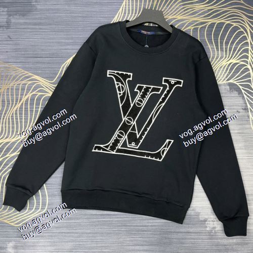 2色可選 ルイ ヴィトン偽物ブランド 2021秋冬 ルイ ヴィトン LOUIS VUITTON 男女兼用パーカー 存在感のある 着心地抜群