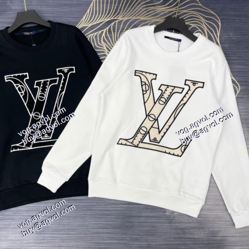 2色可選 ルイ ヴィトン偽物ブランド 2021秋冬 ルイ ヴィトン LOUIS VUITTON 男女兼用パーカー 存在感のある 着心地抜群