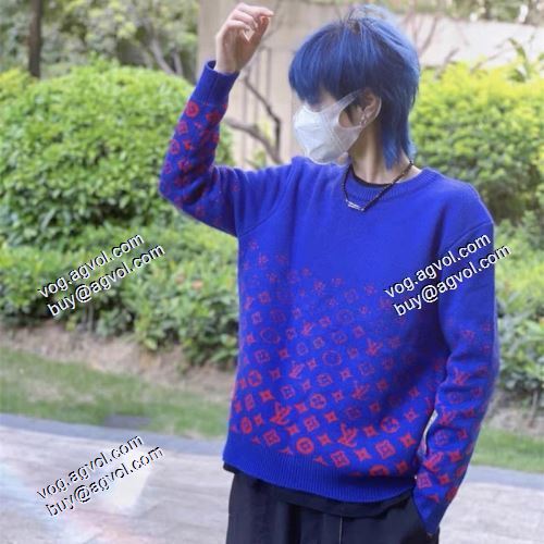 2021秋冬 ルイ ヴィトン LOUIS VUITTON リブ付 派手 海外セレブ愛用 LOUIS VUITTONスーパーコピー