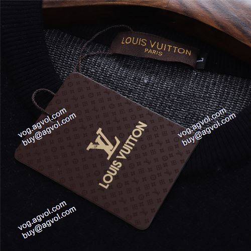 ニットパーカー 英字 上品な輝きを放つ形 2021秋冬 ルイ ヴィトン LOUIS VUITTON LOUIS VUITTON偽物ブランド