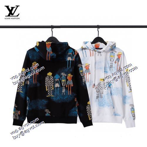 2色可選 2021秋冬 ルイ ヴィトン LOUIS VUITTON パーカー 幅広いジャンル 存在感のある LOUIS VUITTONブランドコピー