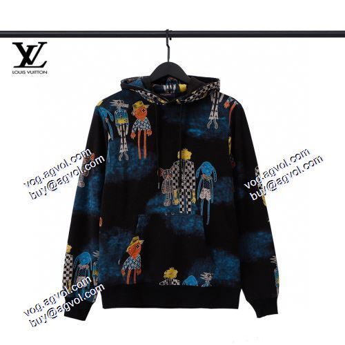 2色可選 2021秋冬 ルイ ヴィトン LOUIS VUITTON パーカー 幅広いジャンル 存在感のある LOUIS VUITTONブランドコピー