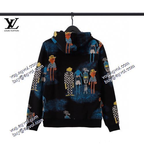 2色可選 2021秋冬 ルイ ヴィトン LOUIS VUITTON パーカー 幅広いジャンル 存在感のある LOUIS VUITTONブランドコピー