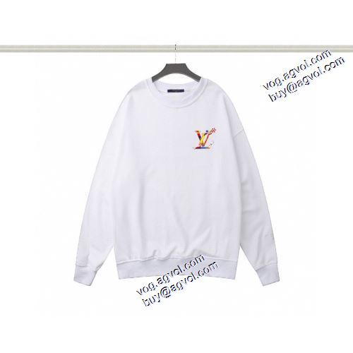 2021秋冬 ルイ ヴィトン LOUIS VUITTON 2色可選 海外セレブ愛用 ルイ ヴィトン偽物ブランド プルオーバーパーカー 男女兼用パーカー