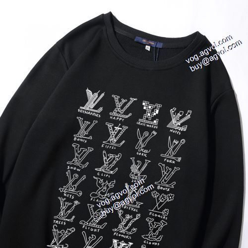 2色可選 ルイ ヴィトンコピー 2021秋冬 ルイ ヴィトン LOUIS VUITTON おすすめ/オススメ プルオーバーパーカー 定番無地パーカー