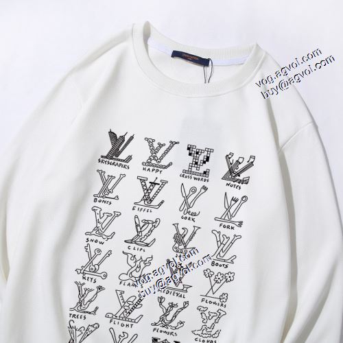 2色可選 ルイ ヴィトンコピー 2021秋冬 ルイ ヴィトン LOUIS VUITTON おすすめ/オススメ プルオーバーパーカー 定番無地パーカー