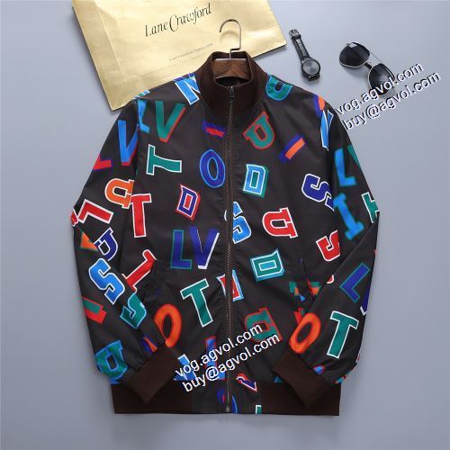 鮮やかな配色 ルイ ヴィトンブランド 偽物 通販豊富 なサイズ 2021秋冬 ルイ ヴィトン LOUIS VUITTON ブルゾン