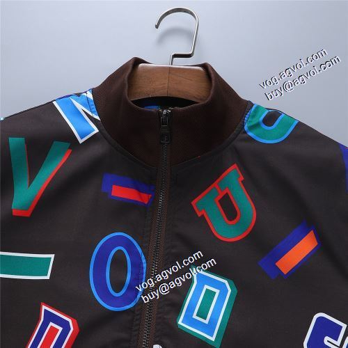鮮やかな配色 ルイ ヴィトンブランド 偽物 通販豊富 なサイズ 2021秋冬 ルイ ヴィトン LOUIS VUITTON ブルゾン