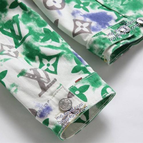 デニムジャケット 鮮やかな配色 LOUIS VUITTONスーパーコピー  人気新品★超特価★ 2021秋冬 ルイ ヴィトン LOUIS VUITTON