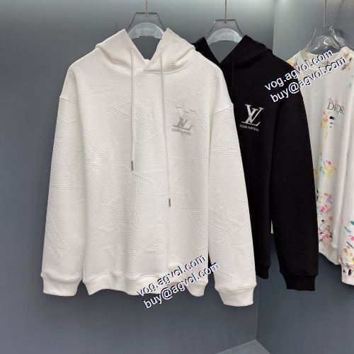 2色可選 パーカー 帽子付き ルイ ヴィトンブランド 偽物 通販 2021秋冬 ルイ ヴィトン LOUIS VUITTON 人気ブランド