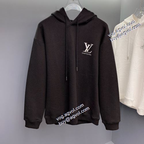 2色可選 パーカー 帽子付き ルイ ヴィトンブランド 偽物 通販 2021秋冬 ルイ ヴィトン LOUIS VUITTON 人気ブランド