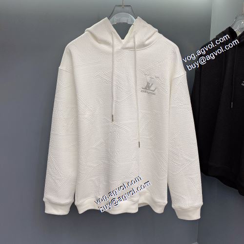 2色可選 パーカー 帽子付き ルイ ヴィトンブランド 偽物 通販 2021秋冬 ルイ ヴィトン LOUIS VUITTON 人気ブランド