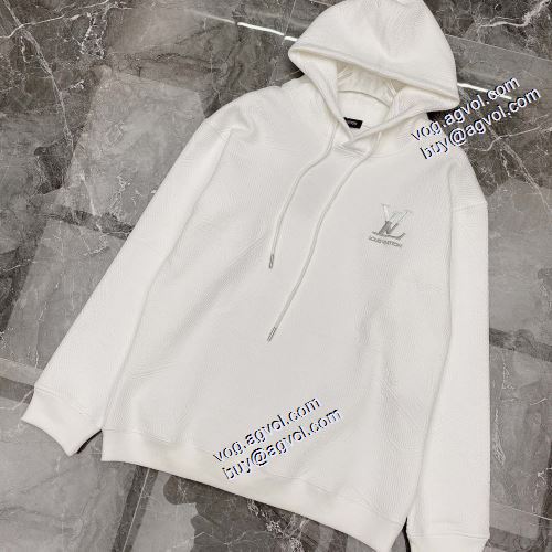 2色可選 パーカー 帽子付き ルイ ヴィトンブランド 偽物 通販 2021秋冬 ルイ ヴィトン LOUIS VUITTON 人気ブランド