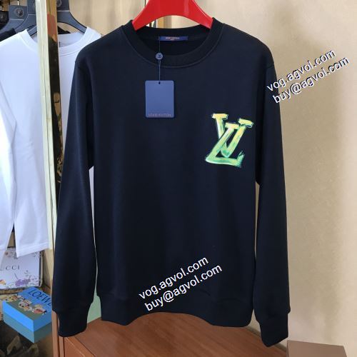 海外セレブ愛用 ルイ ヴィトンスーパーコピー 激安 2021秋冬 ルイ ヴィトン LOUIS VUITTON プルオーバーパーカー 2色可選 秋の定番