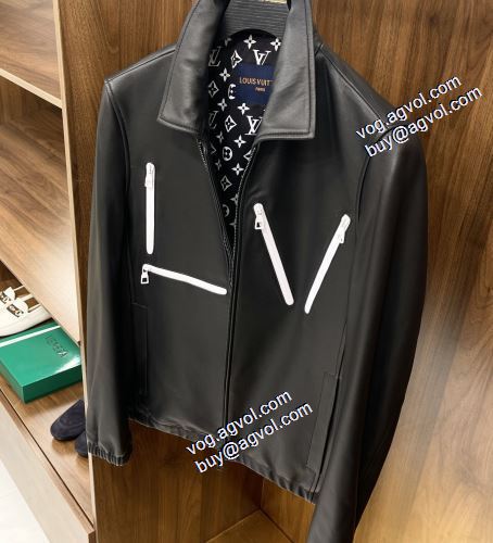 革ジャンパー 上質 ルイ ヴィトンスーパーコピー 最安値に挑戦 2021秋冬 ルイ ヴィトン LOUIS VUITTON