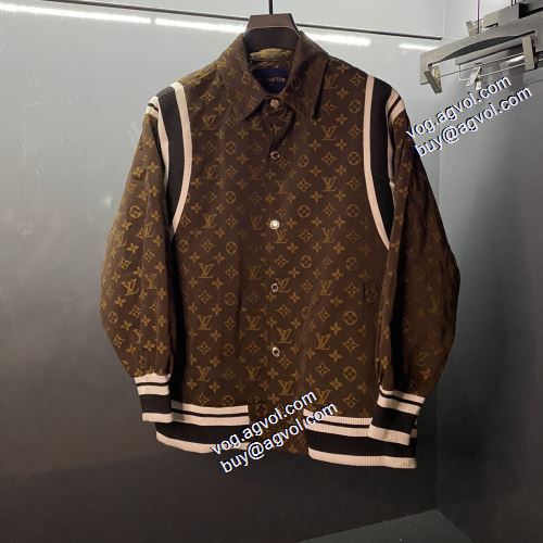 先行販売 ルイ ヴィトンブランドコピー 2021秋冬 ルイ ヴィトン LOUIS VUITTON ブルゾン 艶やかなコート