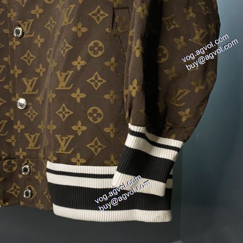 先行販売 ルイ ヴィトンブランドコピー 2021秋冬 ルイ ヴィトン LOUIS VUITTON ブルゾン 艶やかなコート