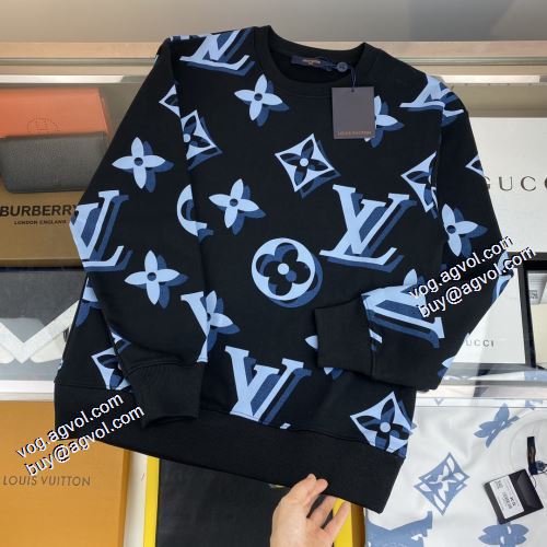 2021秋冬 ルイ ヴィトン LOUIS VUITTON 豊富なサイズ 2色可選 プルオーバーパーカー ルイ ヴィトンブランド 偽物 通販 ロゴパーカー