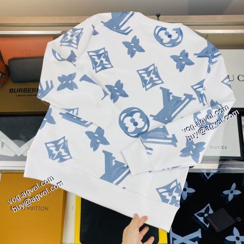2021秋冬 ルイ ヴィトン LOUIS VUITTON 豊富なサイズ 2色可選 プルオーバーパーカー ルイ ヴィトンブランド 偽物 通販 ロゴパーカー