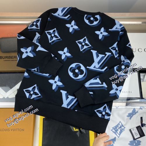 2021秋冬 ルイ ヴィトン LOUIS VUITTON 豊富なサイズ 2色可選 プルオーバーパーカー ルイ ヴィトンブランド 偽物 通販 ロゴパーカー