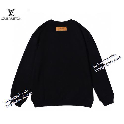 着心地抜群 2色可選 英字 2021秋冬 ルイ ヴィトン LOUIS VUITTON プルオーバーパーカー ルイ ヴィトンコピー