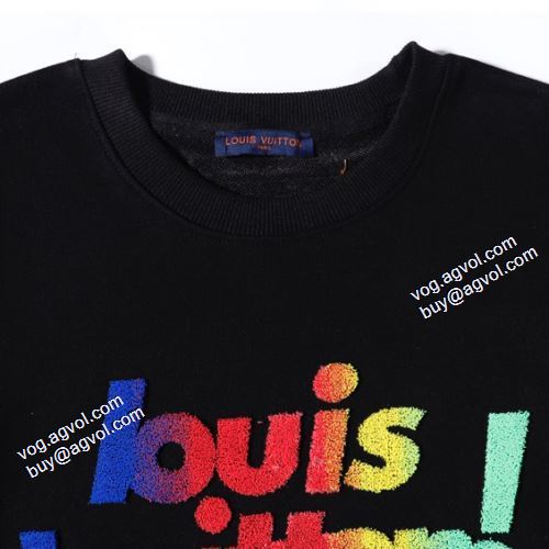 着心地抜群 2色可選 英字 2021秋冬 ルイ ヴィトン LOUIS VUITTON プルオーバーパーカー ルイ ヴィトンコピー