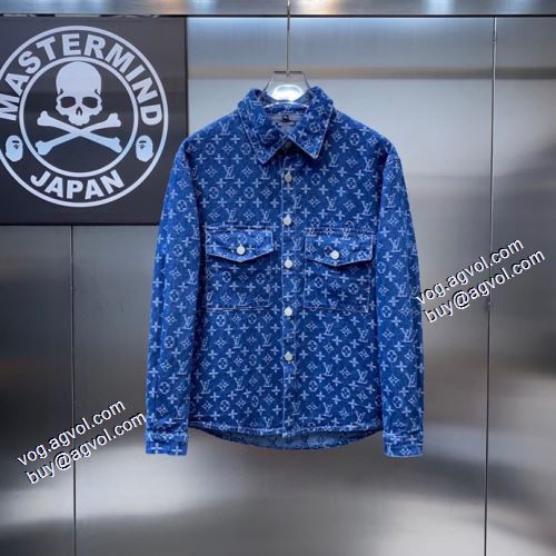 2色可選 デニムジャケット 厚手 ルイ ヴィトンスーパーコピー 激安 2021秋冬 ルイ ヴィトン LOUIS VUITTON 選べる極上