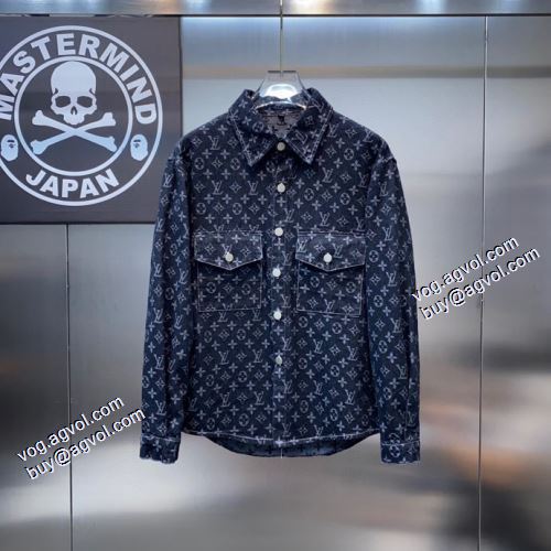 2色可選 デニムジャケット 厚手 ルイ ヴィトンスーパーコピー 激安 2021秋冬 ルイ ヴィトン LOUIS VUITTON 選べる極上 src=