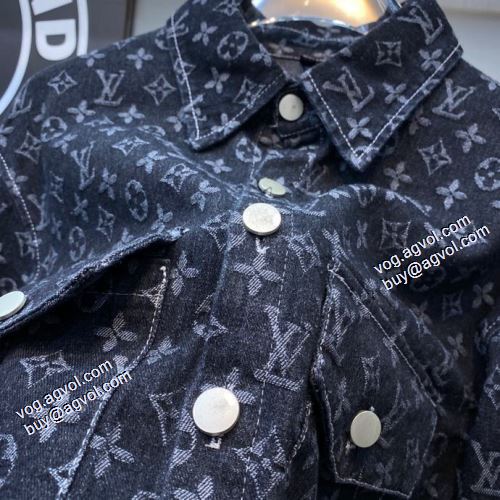 2色可選 デニムジャケット 厚手 ルイ ヴィトンスーパーコピー 激安 2021秋冬 ルイ ヴィトン LOUIS VUITTON 選べる極上