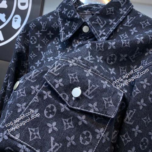 2色可選 デニムジャケット 厚手 ルイ ヴィトンスーパーコピー 激安 2021秋冬 ルイ ヴィトン LOUIS VUITTON 選べる極上