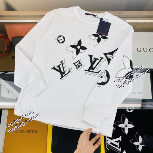 幅広いジャンル 2色可選 ルイ ヴィトンブランド コピー 2021秋冬 ルイ ヴィトン LOUIS VUITTON 存在感のある プルオーバーパーカー