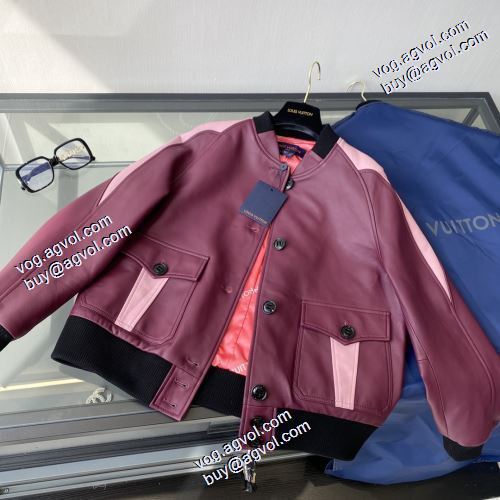 2021秋冬 ルイ ヴィトン LOUIS VUITTON ルイ ヴィトンブランド コピー 一番人気の新作はこれ 革ジャケット 上質 満足できるコート