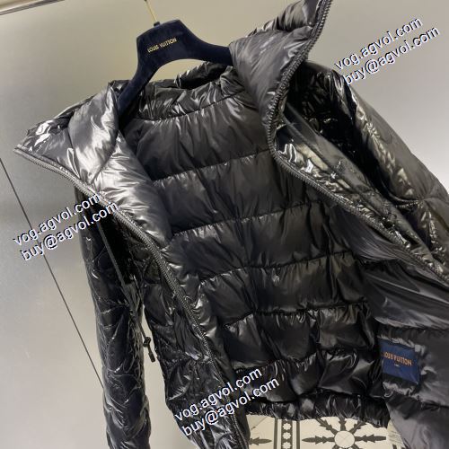 2021秋冬 ルイ ヴィトン LOUIS VUITTON ルイ ヴィトンブランド コピー 長く愛用できる 綿入れ 光沢のある フードづき