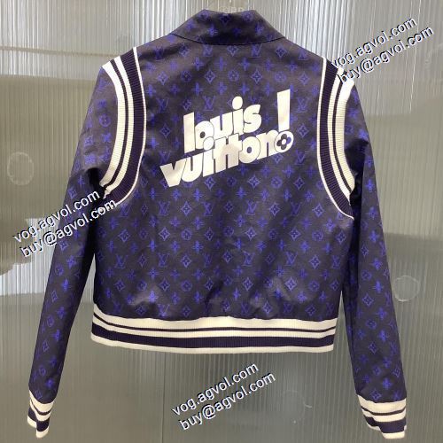 ルイ ヴィトン偽物ブランド 2021秋冬 ルイ ヴィトン LOUIS VUITTON 2色可選 セール中 ブルゾン プリント柄 こだわりのコート