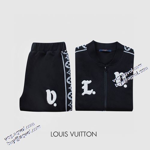 2021秋冬 ルイ ヴィトン LOUIS VUITTON セットアップ上下 オリジナルプリント 秋の定番 ルイ ヴィトンブランド コピー 最安値に挑戦