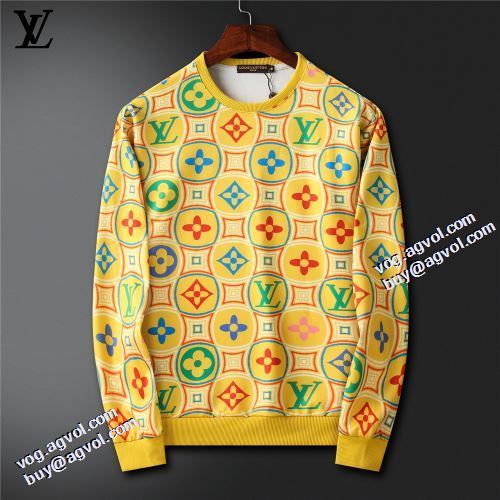 プルオーバーパーカー 2021秋冬 ルイ ヴィトン LOUIS VUITTON 個性的 ルイ ヴィトンスーパーコピー 激安 3色可選 プリントパーカ おしゃれさ抜群パーカ
