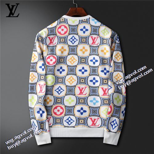 プルオーバーパーカー 2021秋冬 ルイ ヴィトン LOUIS VUITTON 個性的 ルイ ヴィトンスーパーコピー 激安 3色可選 プリントパーカ おしゃれさ抜群パーカ