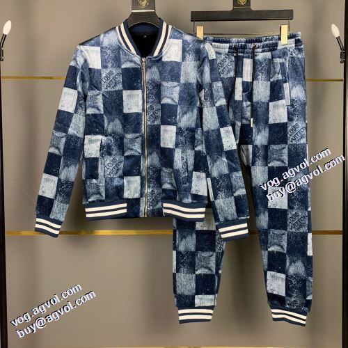 2021秋冬 ルイ ヴィトンブランド 偽物 通販 大絶賛の履き心地! ルイ ヴィトン LOUIS VUITTON ジンシロン セット チェック柄 適度な厚み