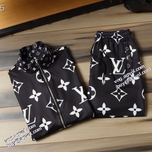 セットアップ上下 プリント柄 2021秋冬 ルイ ヴィトン LOUIS VUITTON 防寒機能ある ルイ ヴィトンスーパーコピー 激安 選べる極上