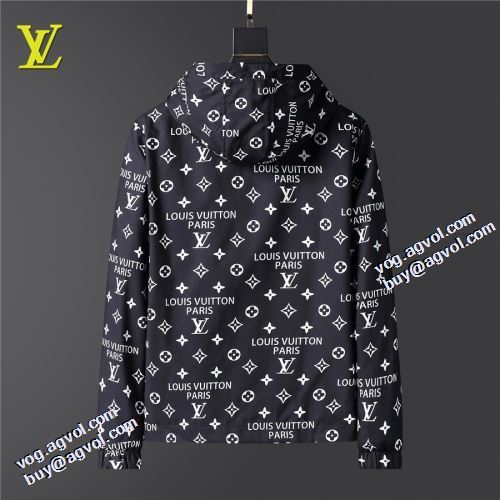 コート ブルゾン 海外セレブ愛用 ルイ ヴィトン偽物ブランド 2021秋冬 ルイ ヴィトン LOUIS VUITTON フード付きコート シンプルなデザイン