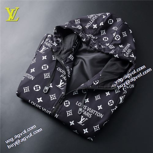 コート ブルゾン 海外セレブ愛用 ルイ ヴィトン偽物ブランド 2021秋冬 ルイ ヴィトン LOUIS VUITTON フード付きコート シンプルなデザイン