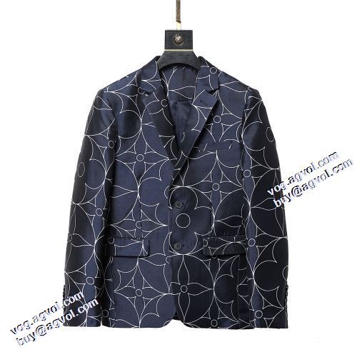 2021秋冬 ルイ ヴィトン LOUIS VUITTON テーラードジャケット 大花プリント 超目玉 高級感漂わせる ルイ ヴィトンブランド 偽物 通販