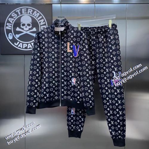 高級感ある 2021秋冬 ルイ ヴィトン LOUIS VUITTON ルイ ヴィトンコピー ブランド セットアップ上下 人目を惹くデザイン  プリント柄