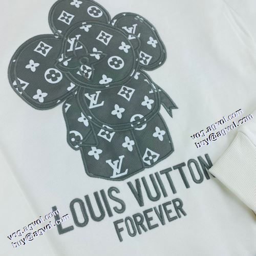 2色可選 スタイリッシュ 長く愛用できる 2021秋冬 ルイ ヴィトン LOUIS VUITTON オリジナルプリント プルオーバーパーカー ルイ ヴィトンブランドコピー