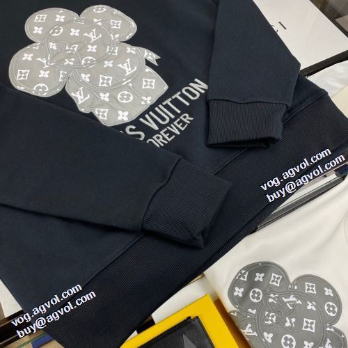 2色可選 スタイリッシュ 長く愛用できる 2021秋冬 ルイ ヴィトン LOUIS VUITTON オリジナルプリント プルオーバーパーカー ルイ ヴィトンブランドコピー